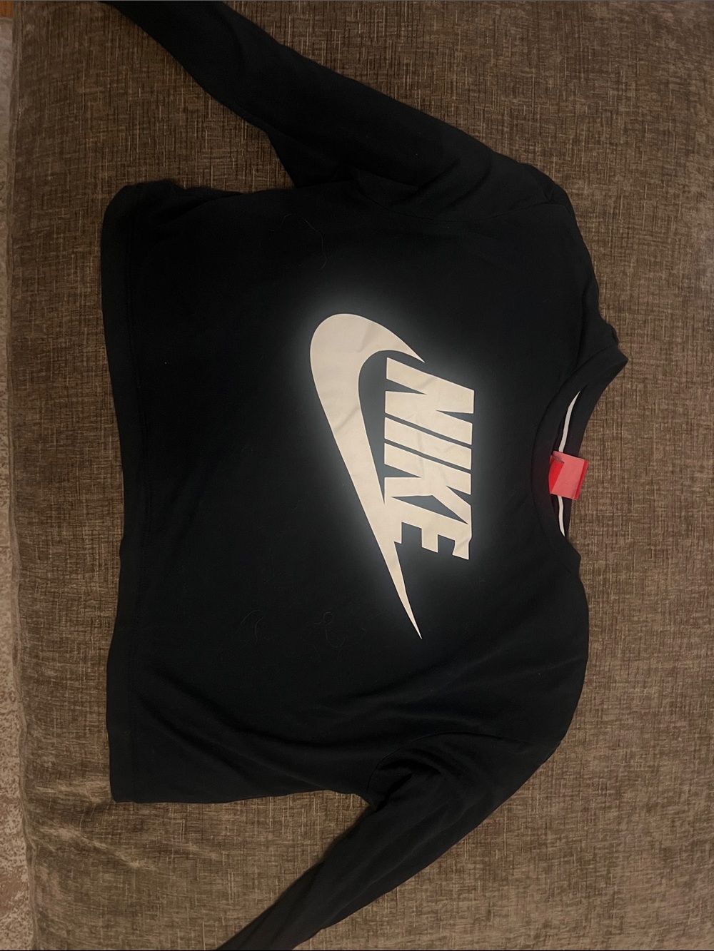 Nike Black long sleeve crop